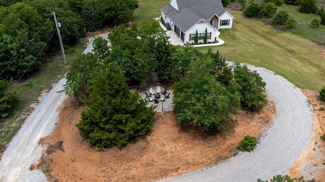 view from above of property