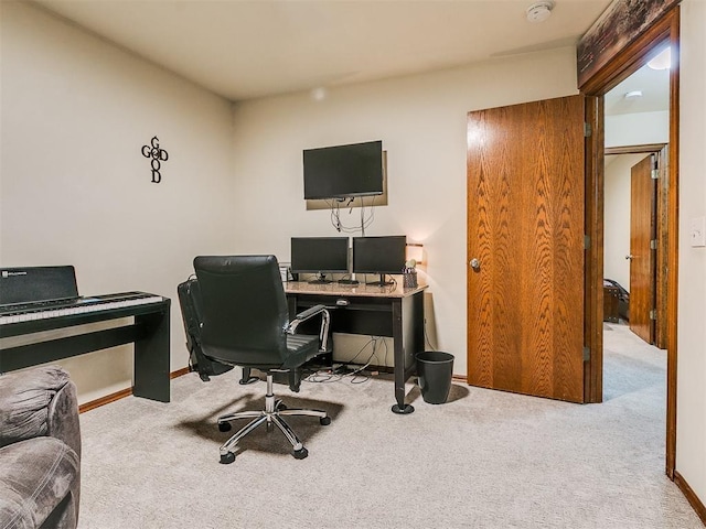 5608 Bent Creek Dr, Oklahoma City, OK 73135 - carpeted home office with baseboards