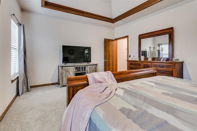 5608 Bent Creek Dr, Oklahoma City, OK 73135 - bedroom with multiple windows, light colored carpet, and baseboards