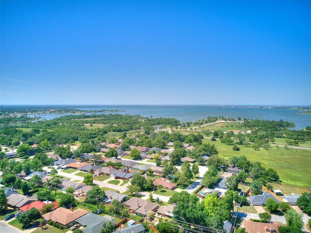 6709 Reed Dr, Oklahoma City, OK 73116 - aerial view of property and surrounding area with a nearby body of water and nearby suburban area