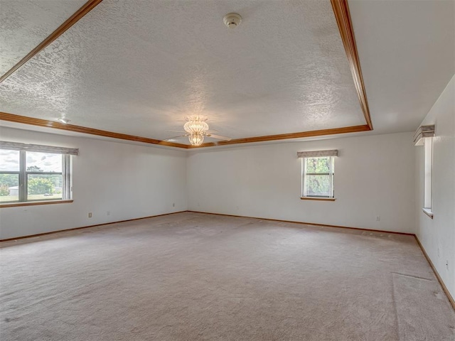 2915 N W Oaks Pl, Newcastle, OK 73065 - unfurnished room featuring a textured ceiling, a smoke detector, light carpet, a ceiling fan, and baseboards