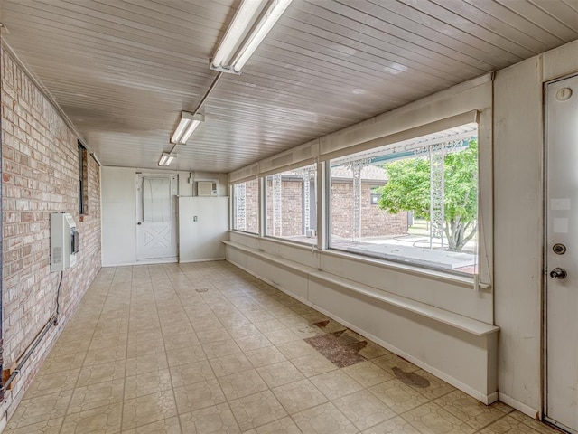 2915 N W Oaks Pl, Newcastle, OK 73065 - unfurnished sunroom with heating unit