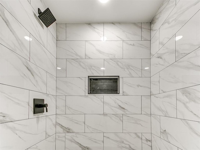 6501 N Laird Ave, Oklahoma City, OK 73105 - bathroom featuring a tile shower