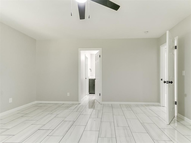 6501 N Laird Ave, Oklahoma City, OK 73105 - empty room with a ceiling fan and baseboards
