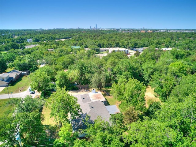 6501 N Laird Ave, Oklahoma City, OK 73105 - aerial overview of property's location featuring a heavily wooded area