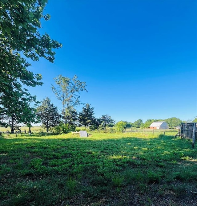 2217 7th St, Prague, OK 74864 - view of yard featuring fence and a view of countryside