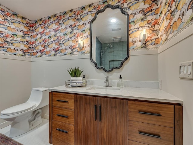 6401 Saddleback Dr, Oklahoma City, OK 73150 - bathroom with vanity and toilet