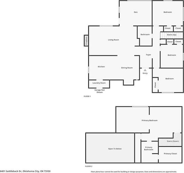 6401 Saddleback Dr, Oklahoma City, OK 73150 - property floor plan