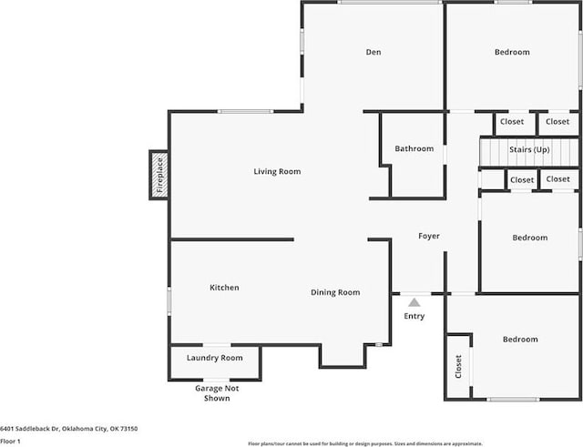 6401 Saddleback Dr, Oklahoma City, OK 73150 - home floor plan