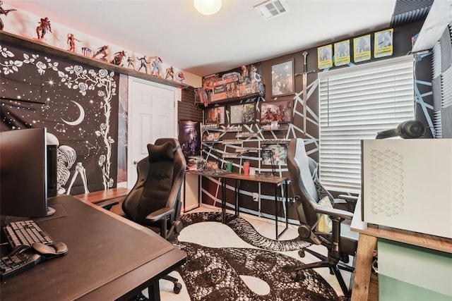 view of home office