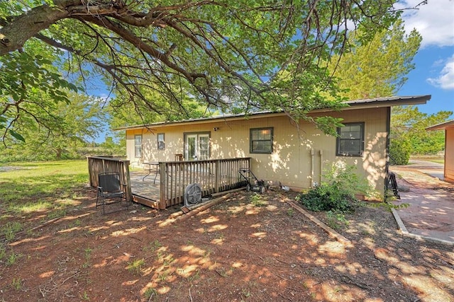 11402 N 1957th Rd, Elk City, OK 73644 - view of front of house with a deck and french doors