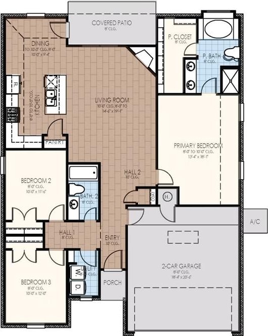 959 SE 16th Ter, Newcastle, OK 73065 - floor plan / room layout