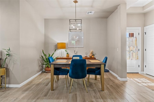 2803 Redwood Ct, Newcastle, OK 73065 - dining space with light wood-type flooring and baseboards