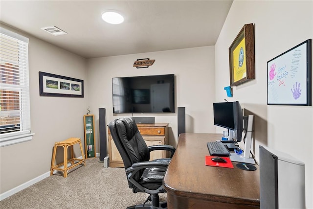 2803 Redwood Ct, Newcastle, OK 73065 - carpeted office featuring healthy amount of natural light and baseboards
