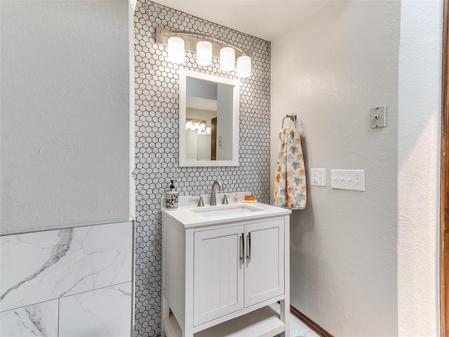 bathroom featuring vanity