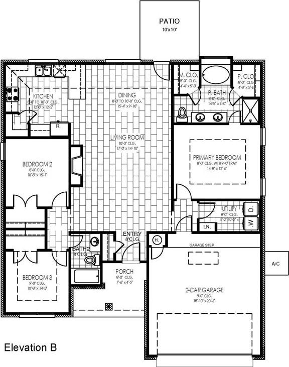 8517 NW 76th St, Oklahoma City, OK 73132 - home floor plan