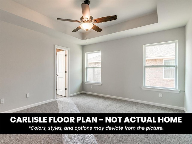 8517 NW 76th St, Oklahoma City, OK 73132 - unfurnished room with carpet flooring, a ceiling fan, and baseboards