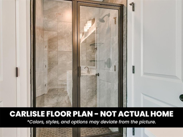 8517 NW 76th St, Oklahoma City, OK 73132 - full bathroom featuring a stall shower