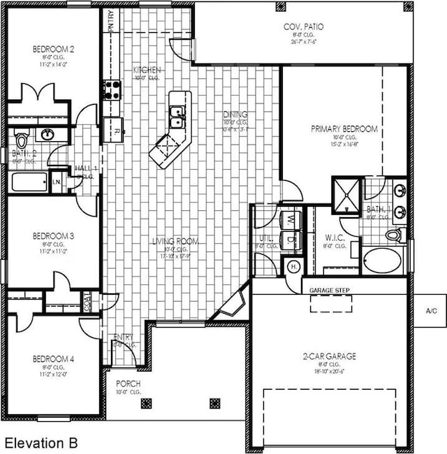 8609 NW 76th St, Oklahoma City, OK 73132 - floor plan / room layout