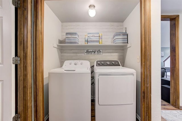 1312 SW 25th St, Moore, OK 73170 - laundry room with separate washer and dryer