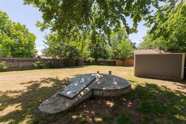 2424 Ashley Dr, The Village, OK 73120 - view of yard with a storage shed and an outbuilding