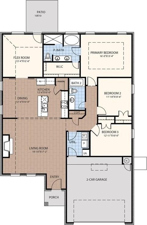 1121 Acacia Creek Dr, Yukon, OK 73099 - property floor plan