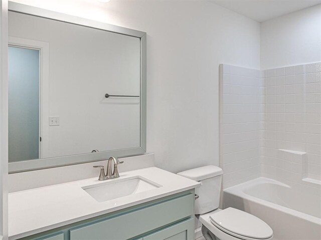 1121 Acacia Creek Dr, Yukon, OK 73099 - bathroom with vanity and toilet