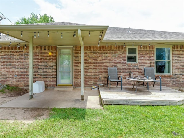 2009 Astoria Dr, Moore, OK 73160 - view of patio / terrace with a deck