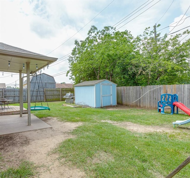 2009 Astoria Dr, Moore, OK 73160 - view of yard with a wooden deck