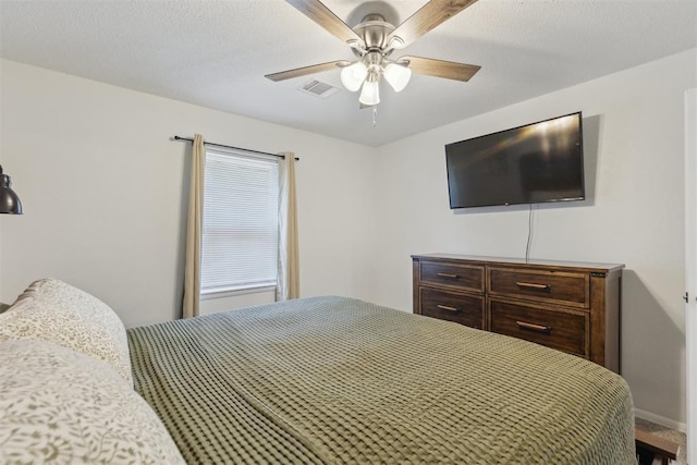 711 Spruce Dr, Yukon, OK 73099 - bedroom with a ceiling fan and baseboards
