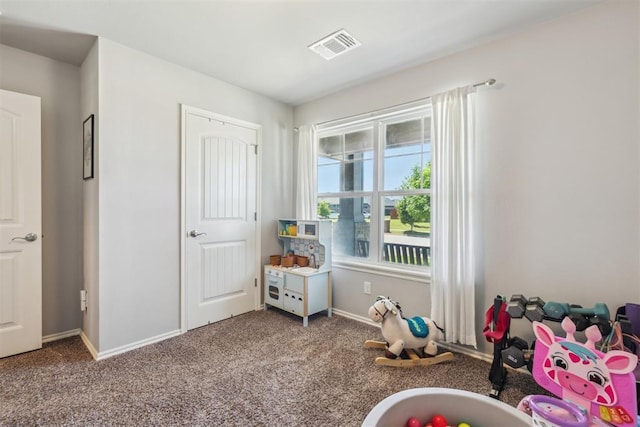 3432 Piney River Dr, Yukon, OK 73099 - rec room with carpet flooring and baseboards
