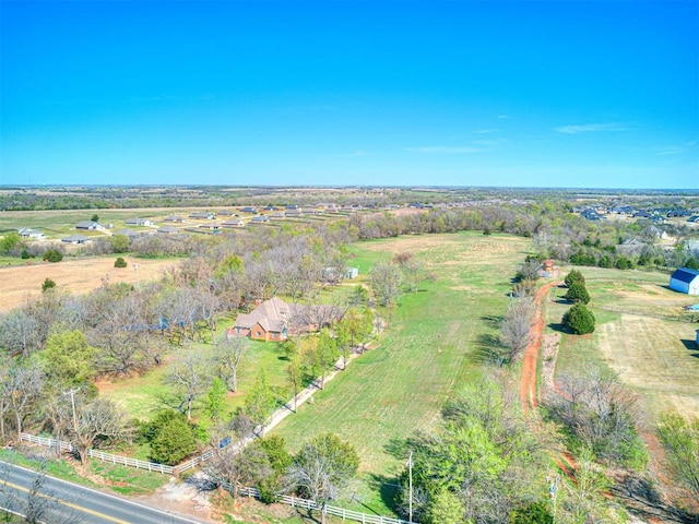 aerial view of sparsely populated area
