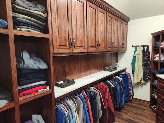 11301 Brockton Pl, Oklahoma City, OK 73162 - spacious closet featuring dark wood finished floors