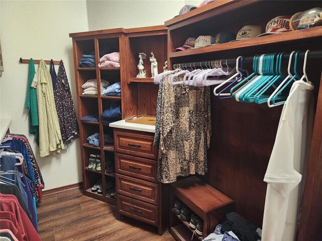 11301 Brockton Pl, Oklahoma City, OK 73162 - spacious closet featuring dark wood-style flooring