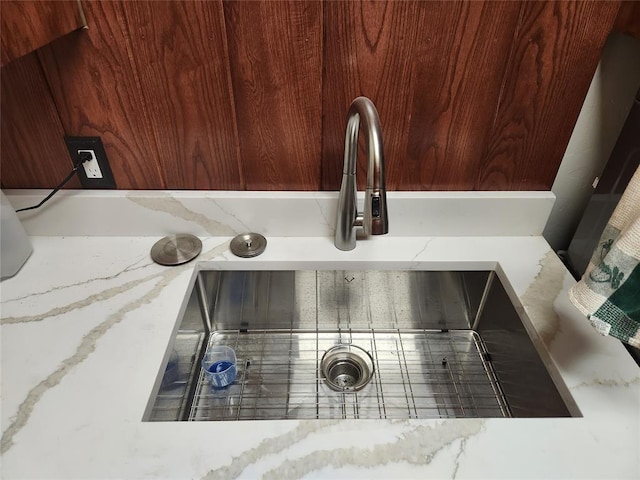 11301 Brockton Pl, Oklahoma City, OK 73162 - kitchen view of a sink and light stone counters