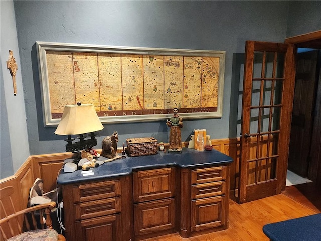 11301 Brockton Pl, Oklahoma City, OK 73162 - office space featuring a wainscoted wall and light wood-style floors