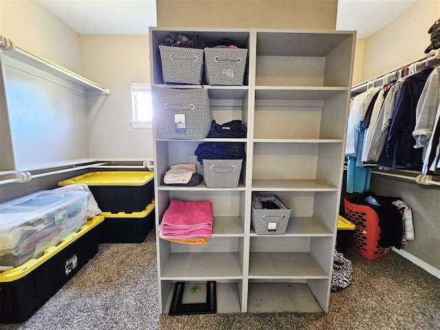 12401 SW 7th St, Yukon, OK 73099 - spacious closet featuring carpet flooring