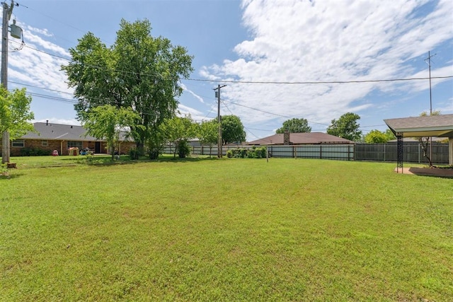 1009 Cherokee Pl, Lindsay, OK 73052 - view of yard