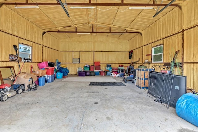 8701 Long Spur Trl, Edmond, OK 73034 - garage featuring metal wall