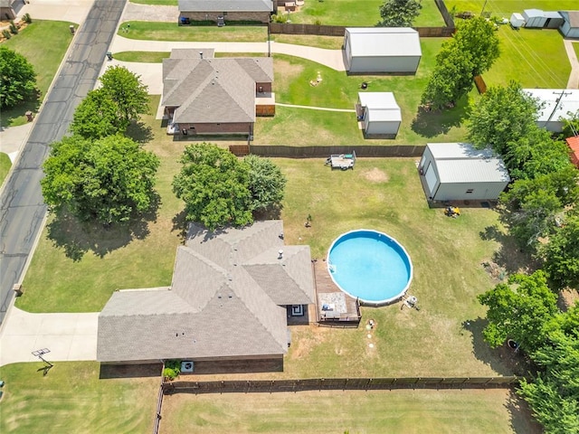 8701 Long Spur Trl, Edmond, OK 73034 - aerial view of a pool area