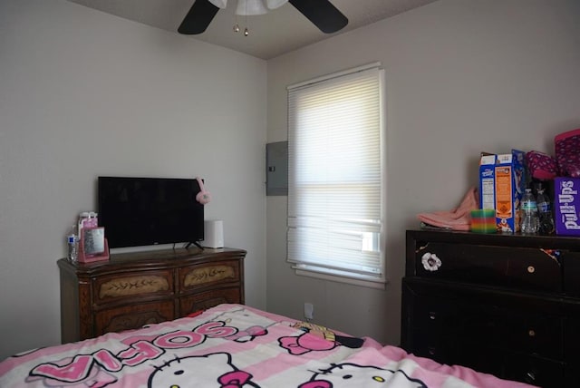 4753 SE 17th St, Oklahoma City, OK 73115 - bedroom with a ceiling fan