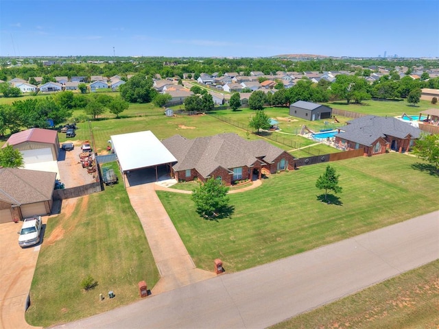9315 Fendrych Dr, Oklahoma City, OK 73165 - aerial perspective of suburban area