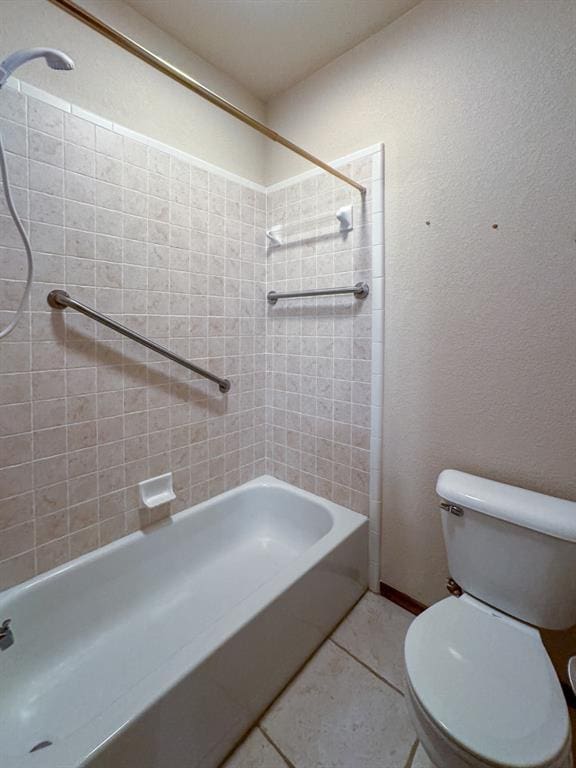 3424 Teton Ct, Norman, OK 73072 - full bath with toilet, tub / shower combination, and tile patterned floors
