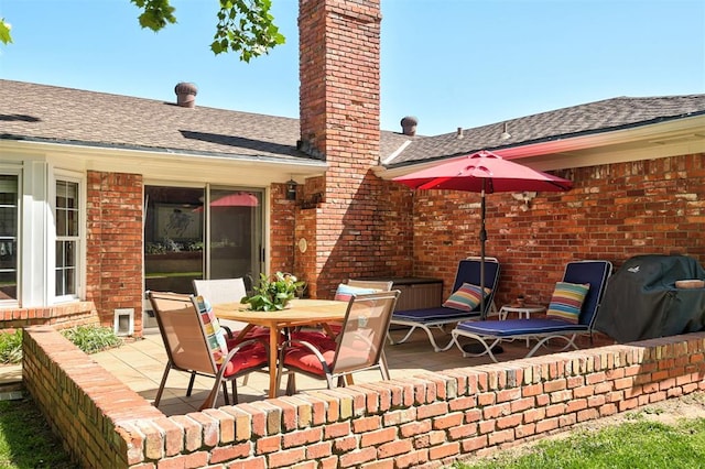 5708 NW 87th St, Oklahoma City, OK 73132 - view of patio with outdoor dining area