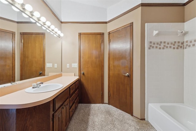 1104 Cedar Hill Pl, Oklahoma City, OK 73110 - bathroom featuring vanity and bathing tub / shower combination