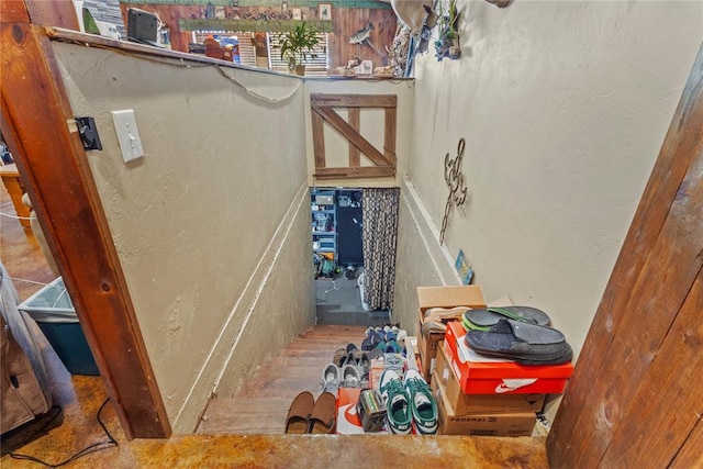 view of stairway