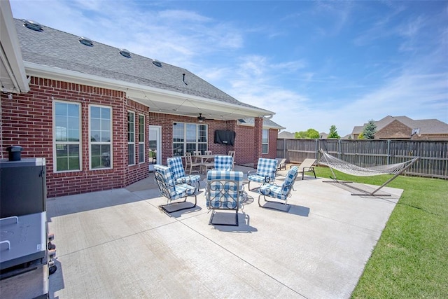 271 Taylam Rd, Goldsby, OK 73093 - view of patio / terrace featuring an outdoor living space