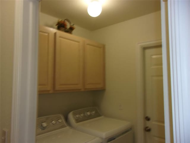 1926 E Aspen Pl, Shawnee, OK 74804 - laundry room featuring washer and dryer and cabinet space