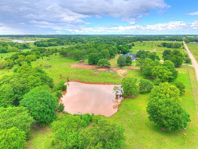 1614 S 1st Ave, Stroud, OK 74079 - overview of rural landscape featuring a large body of water