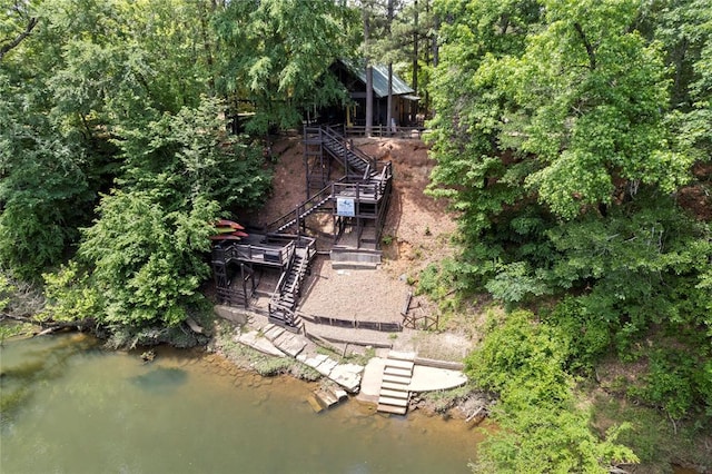 962 Red Fox Rd, Broken Bow, OK 74728 - view of subject property with a nearby body of water